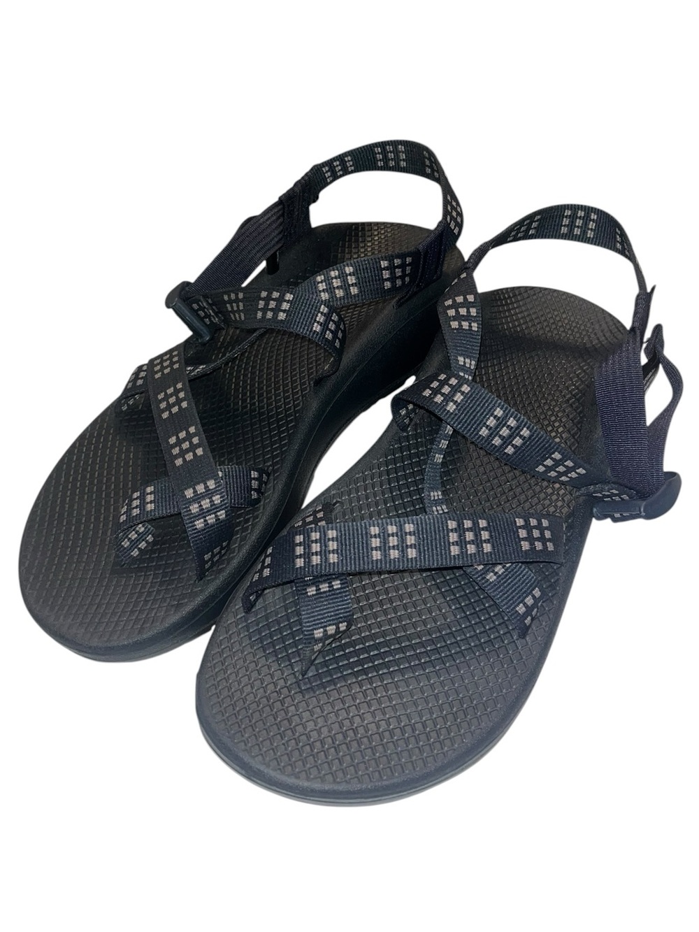 Chaco Cloud Navy Blue Adjustable Strap Sandals - Size 10